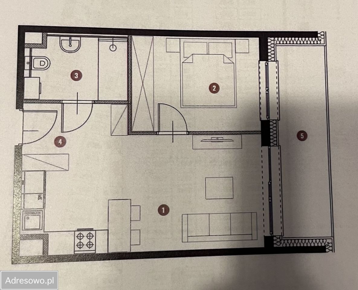 Mieszkanie 2-pokojowe Łódź Widzew, ul. Juliana Tuwima. Zdjęcie 3
