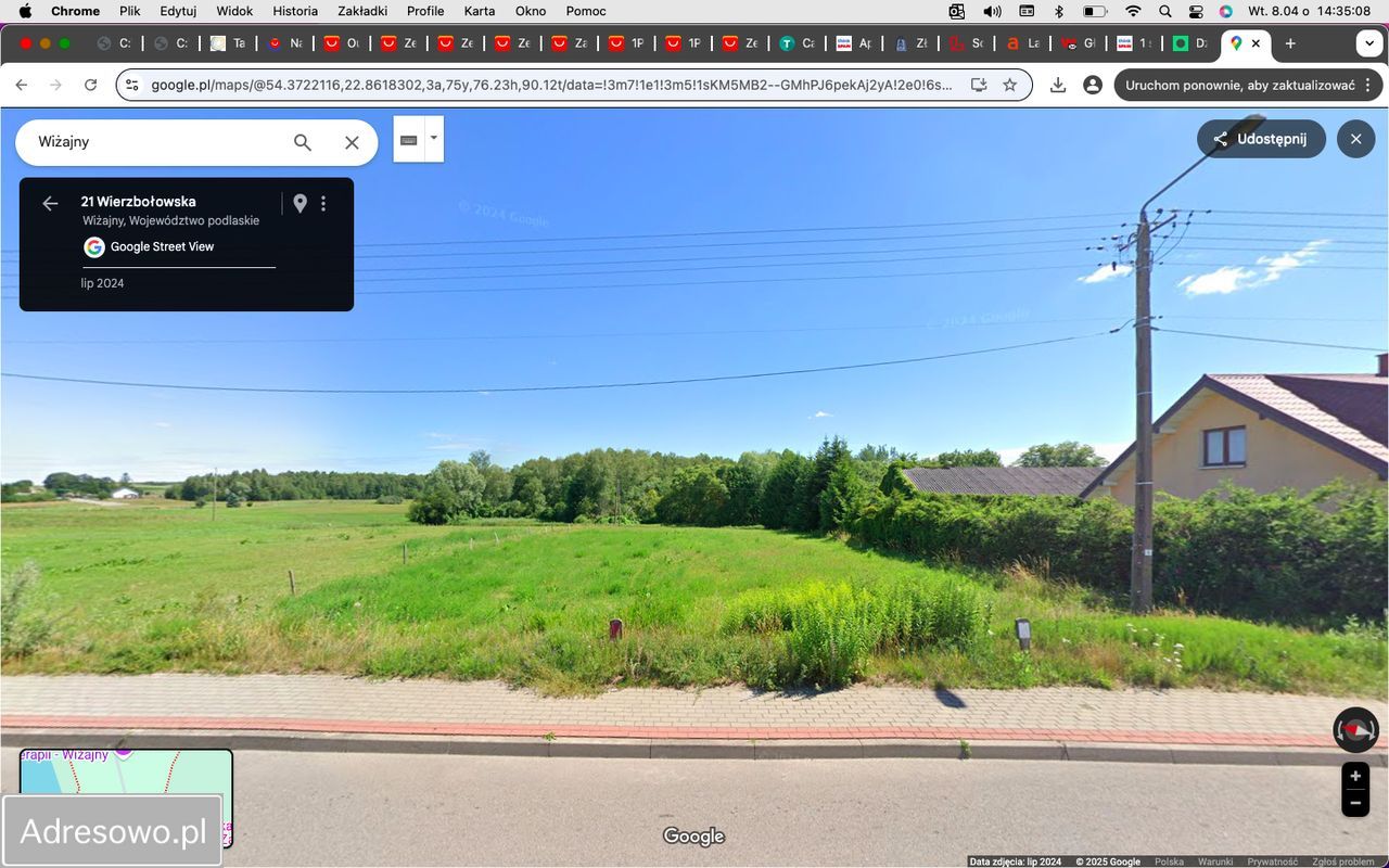 Działka budowlana Wiżajny