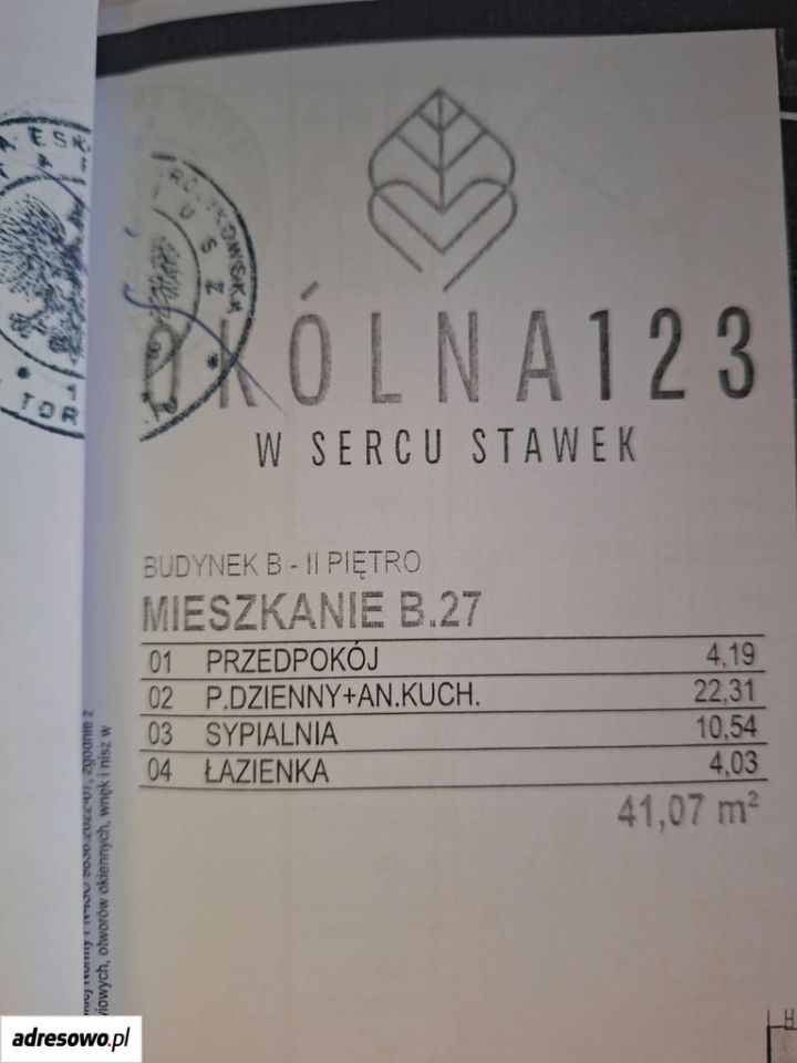 Mieszkanie 2-pokojowe Toruń Stawki, ul. Okólna. Zdjęcie 17