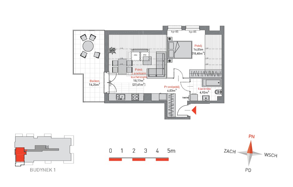 Mieszkanie 2-pokojowe Gdańsk Siedlce, ul. Jacka Malczewskiego. Zdjęcie 7