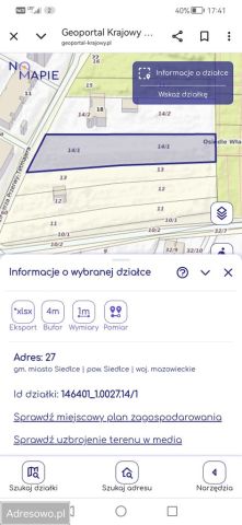 Działka budowlana Siedlce, ul. Kazimierza Przerwy-Tetmajera. Zdjęcie 1