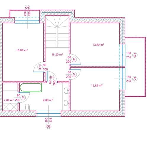 bliźniak, 4 pokoje Mogilany, ul. Widokowa. Zdjęcie 15