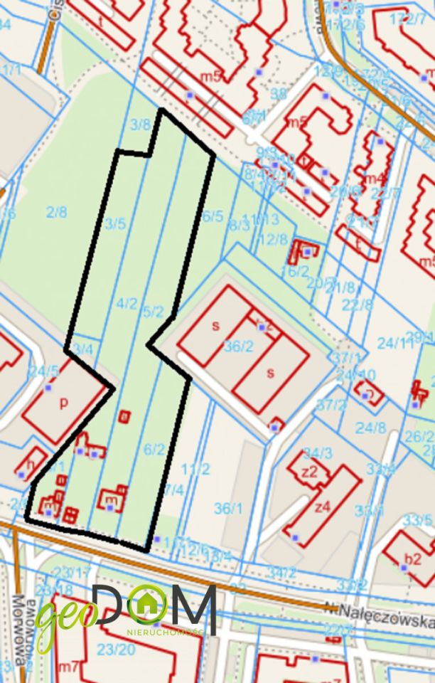 Działka inwestycyjna Lublin Szerokie, ul. Nałęczowska