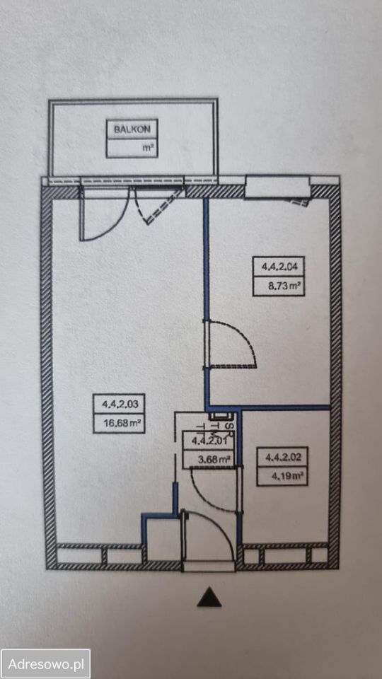 Mieszkanie 2-pokojowe Wrocław Krzyki. Zdjęcie 1