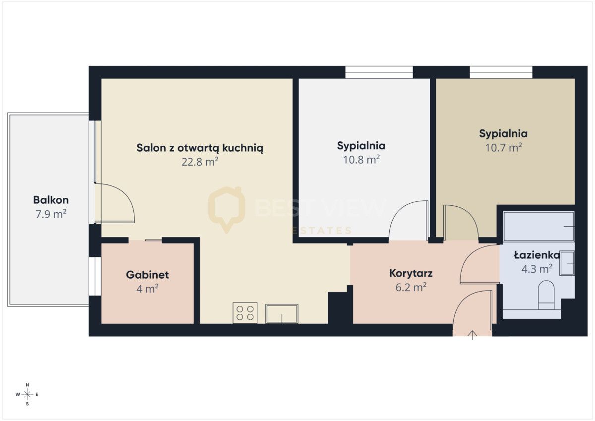 Mieszkanie 4-pokojowe Ząbki, ul. Różana. Zdjęcie 16