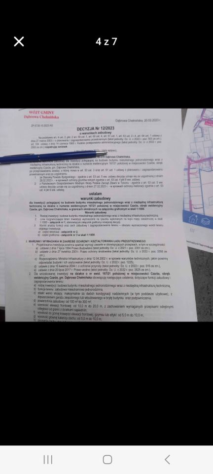 Działka budowlana Czarże, ul. Szlachecka. Zdjęcie 2