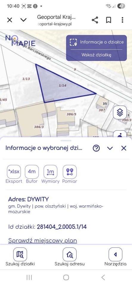 Działka rolno-budowlana Dywity, ul. Walentego Barczewskiego. Zdjęcie 3