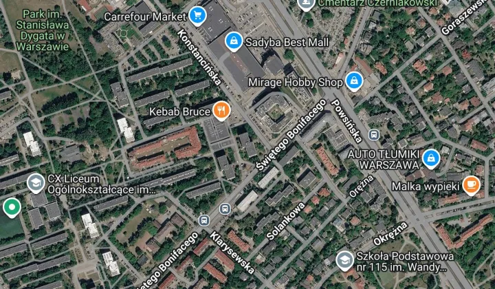 Mieszkanie 3-pokojowe Warszawa Sadyba, ul. Konstancińska