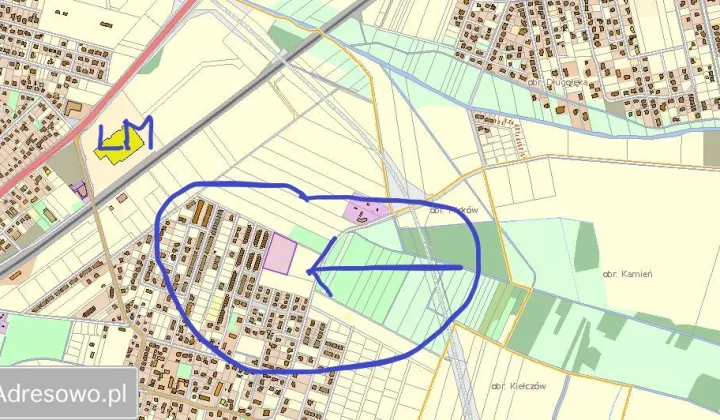 Działka inwestycyjna Mirków