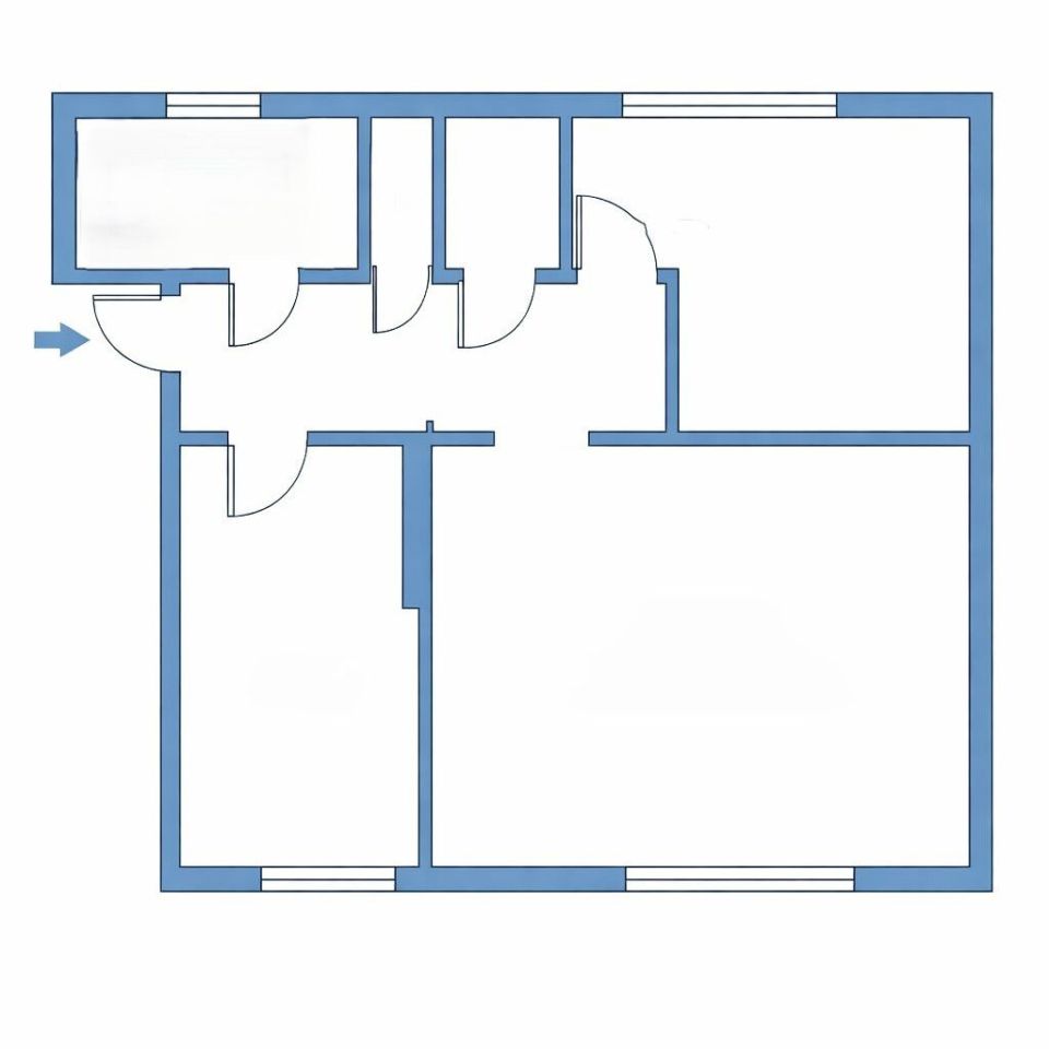 Mieszkanie 3-pokojowe Łódź Bałuty, ul. Krawiecka. Zdjęcie 1