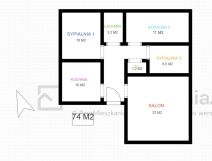 Mieszkanie 3-pokojowe Zduńska Wola, ul. Południowa. Zdjęcie 2