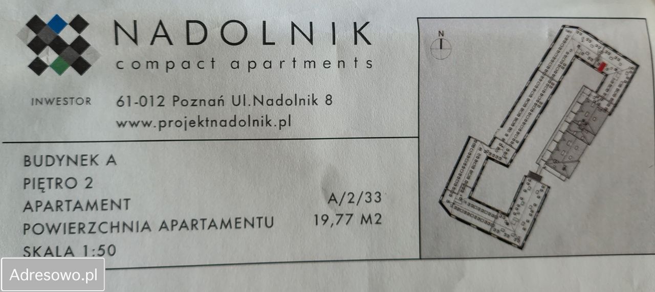 Mieszkanie 1-pokojowe Poznań Nowe Miasto, ul. Nadolnik. Zdjęcie 2