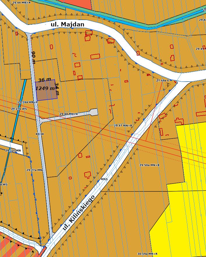 Działka budowlana Zamość Majdan, ul. Majdan. Zdjęcie 2