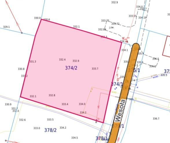 Działka budowlana Gorlice, ul. Wesoła. Zdjęcie 3