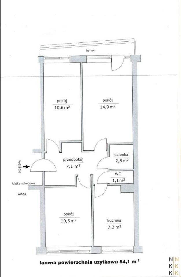 Mieszkanie 3-pokojowe Wrocław, ul. Białowieska. Zdjęcie 10