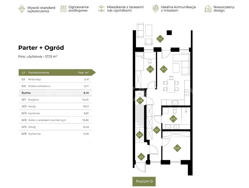 Mieszkanie 3-pokojowe Rzeszów Zalesie, ul. Spacerowa. Zdjęcie 17