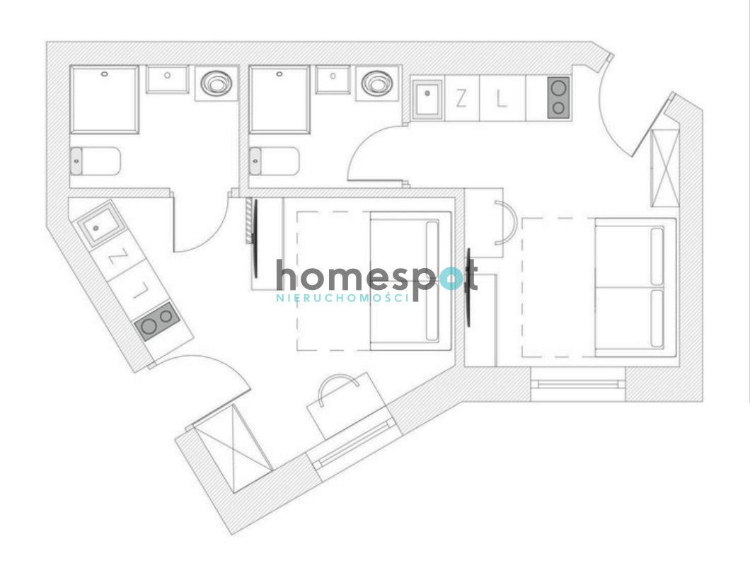 Mieszkanie 2-pokojowe Poznań Łazarz, ul. Kolejowa. Zdjęcie 6