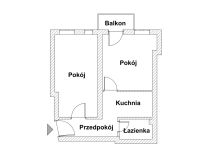 Mieszkanie 2-pokojowe Wrocław Huby, ul. Przestrzenna. Zdjęcie 1