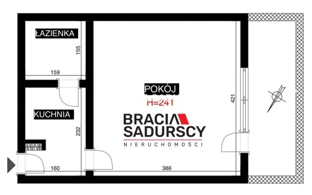 Mieszkanie 1-pokojowe Kraków Krowodrza, ul. Litewska. Zdjęcie 16