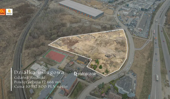 Działka inwestycyjna Gdańsk Rudniki, ul. Prosta