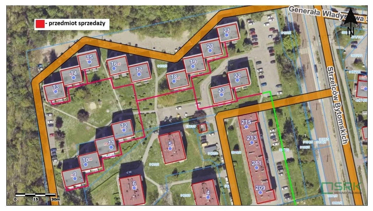 Działka budowlana Bytom, ul. Strzelców Bytomskich. Zdjęcie 1