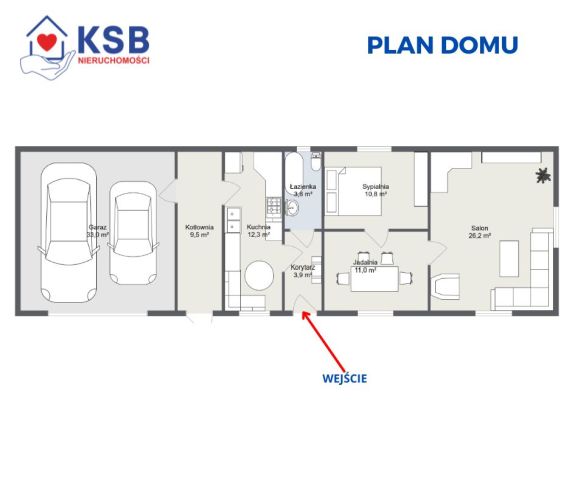 dom wolnostojący, 3 pokoje Krzczonowice. Zdjęcie 22