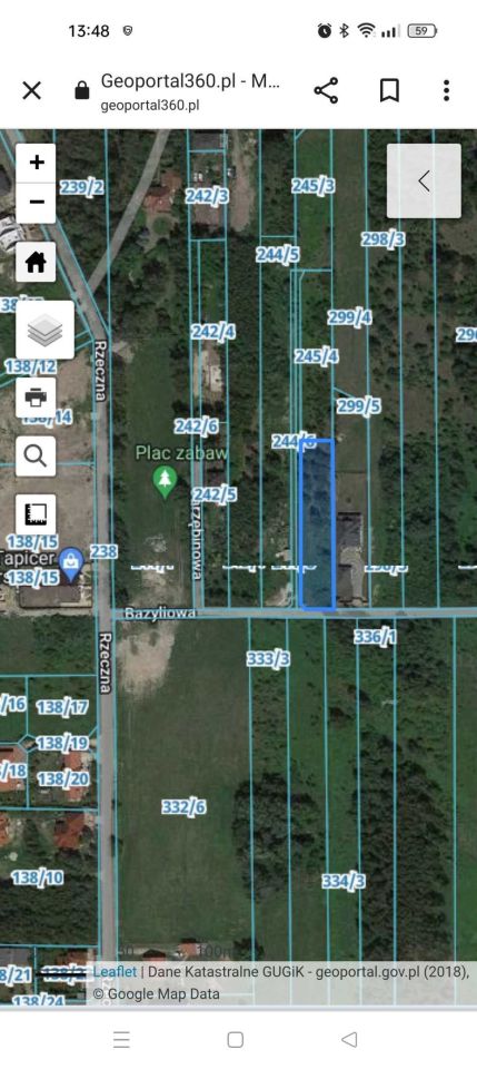 Działka budowlana Nadma