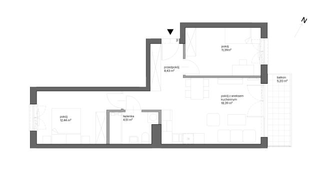Mieszkanie 3-pokojowe Kraków Bieżanów, ul. Henryka i Karola Czeczów. Zdjęcie 7