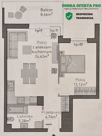 Mieszkanie 2-pokojowe Gdańsk Siedlce, ul. Sołecka. Zdjęcie 11