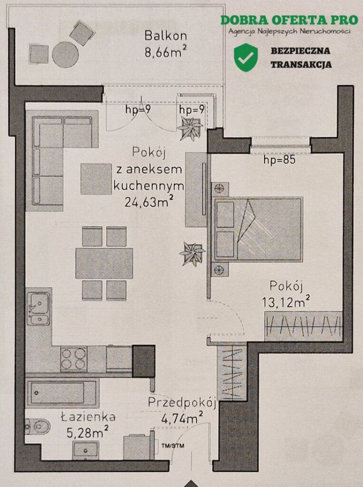 Mieszkanie 2-pokojowe Gdańsk Siedlce, ul. Sołecka. Zdjęcie 11