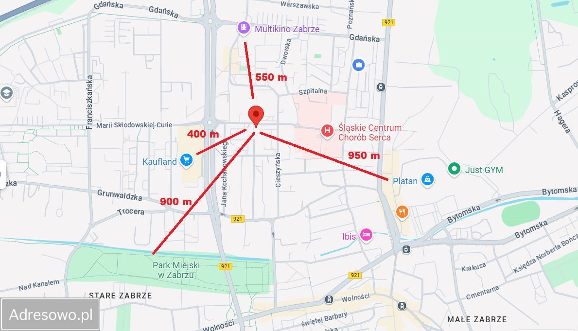 Mieszkanie 2-pokojowe Zabrze Centrum, ul. Tomasza Nocznickiego. Zdjęcie 3