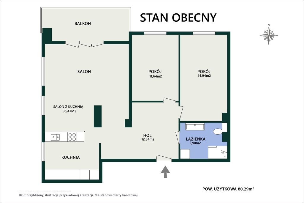 Mieszkanie 3-pokojowe Piastów, ul. Józefa Wybickiego. Zdjęcie 8