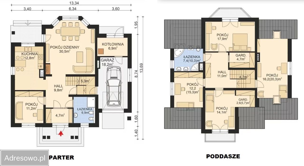 dom wolnostojący, 5 pokoi Mrozy. Zdjęcie 20