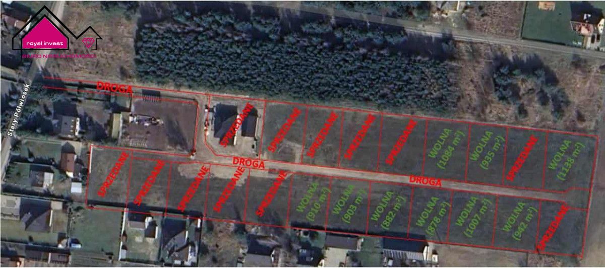 Działka inwestycyjna Półwiosek Stary