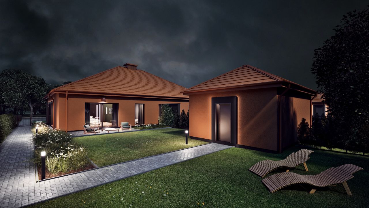 bliźniak, 4 pokoje Byków, ul. Olchowa. Zdjęcie 2