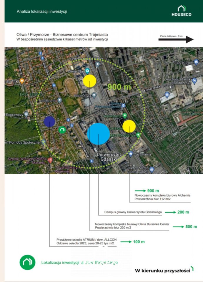 Działka inwestycyjna Gdańsk Oliwa, ul. Jana Bażyńskiego