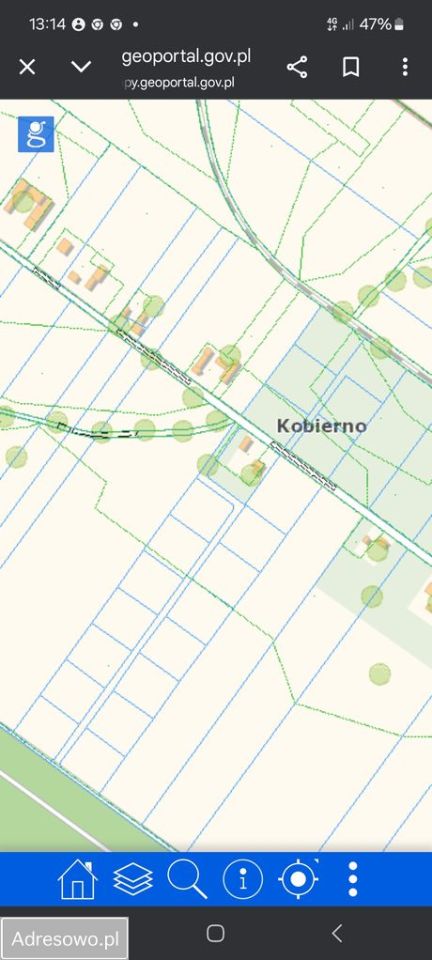 Działka rolna Kobierno