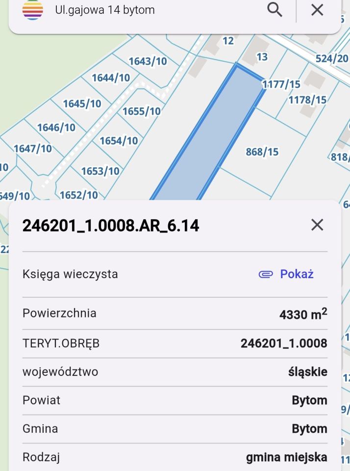 Działka inwestycyjna Bytom Górniki. Zdjęcie 2
