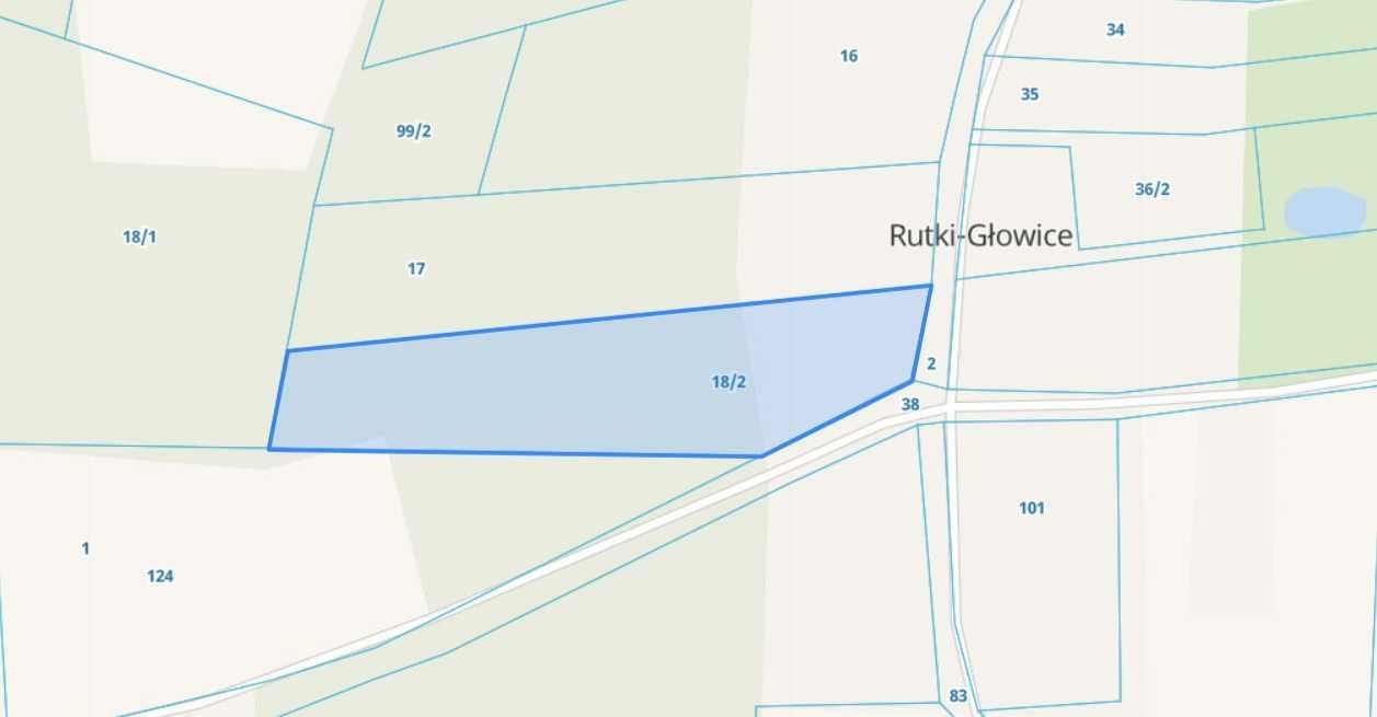 Działka rolno-budowlana Rutki-Głowice