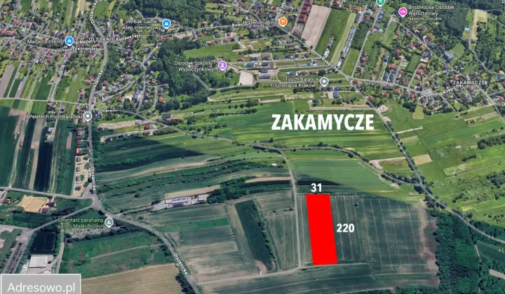 Działka inwestycyjna Kraków Zwierzyniec, ul. Głogowiec