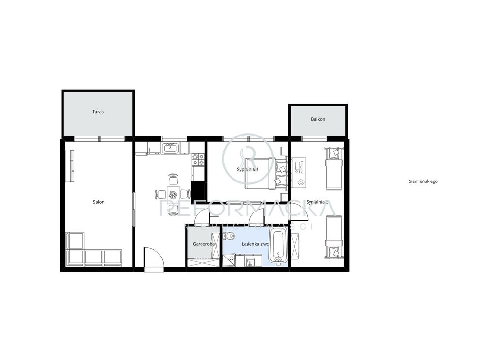 Mieszkanie 3-pokojowe Rzeszów Staromieście, ul. Lucjana Siemieńskiego. Zdjęcie 14