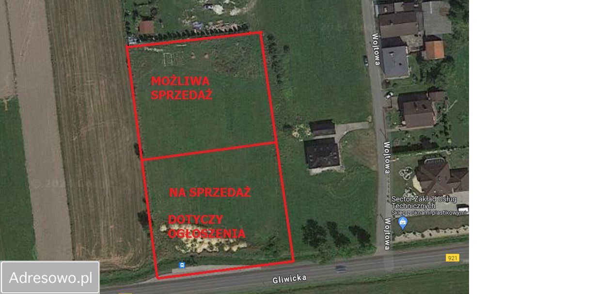 Działka budowlana Stanica, ul. Gliwicka. Zdjęcie 2