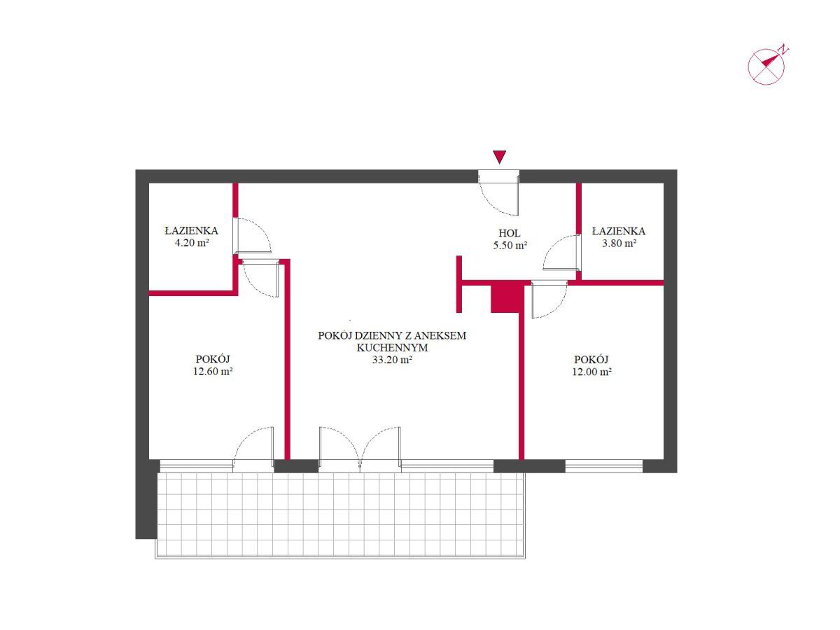Mieszkanie 3-pokojowe Gdynia Mały Kack, ul. Strzelców. Zdjęcie 21