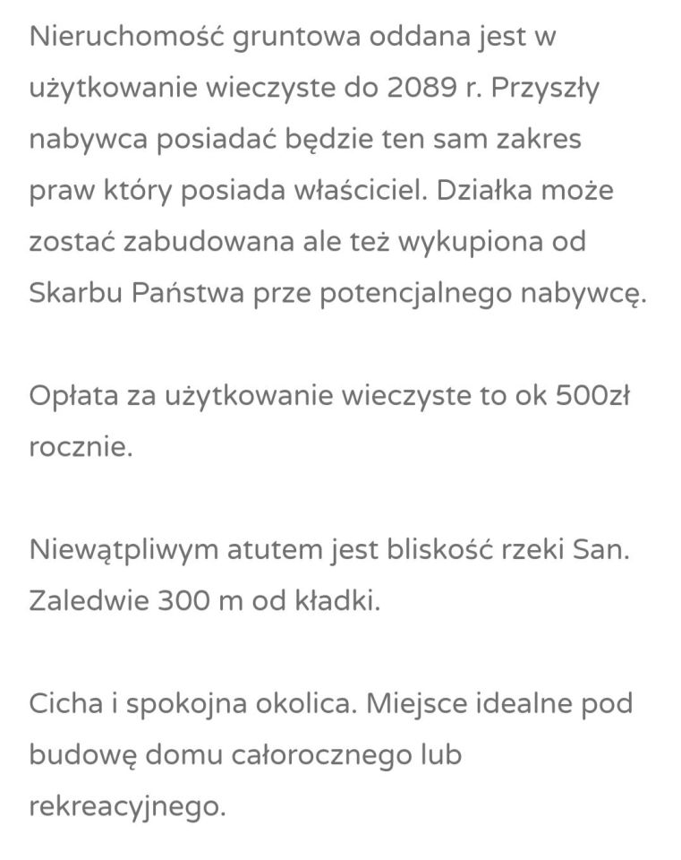Działka rolno-budowlana Witryłów Rzeki nad Sanem. Zdjęcie 11