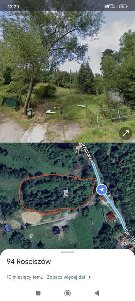 Działka budowlana Pieszyce Padole, Rościszów. Zdjęcie 3