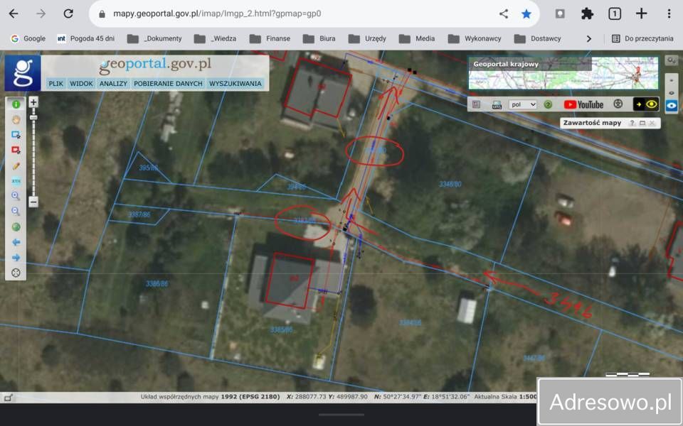 Działka budowlana Tarnowskie Góry Sowice, ul. Bolesława Skórki