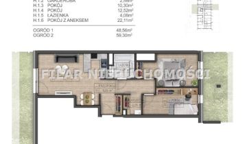 Mieszkanie 3-pokojowe Lubin Centrum