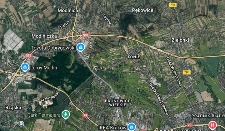 Działka inna Kraków Tonie, ul. Gaik