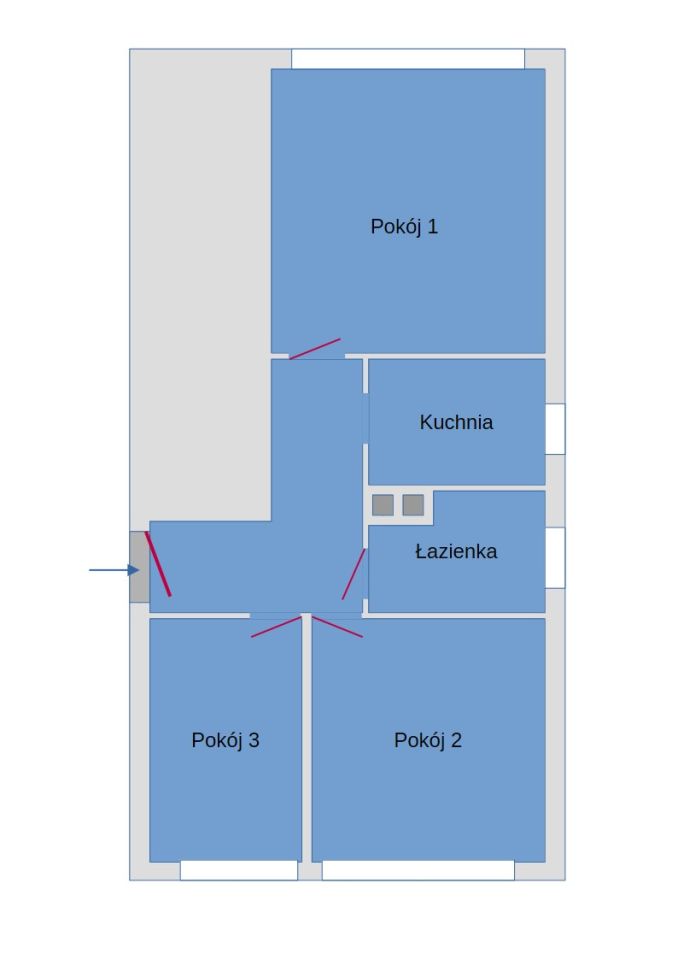Mieszkanie 3-pokojowe Szczecin Pomorzany, ul. 9 Maja. Zdjęcie 1