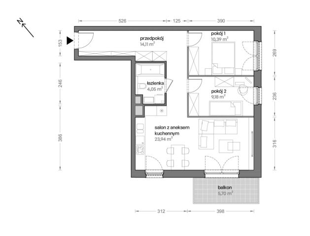 Mieszkanie 3-pokojowe Katowice Brynów, ul. Ceglana. Zdjęcie 7